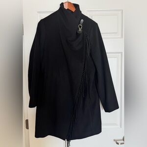 Ralph Lauren Wool Blend Cape-Style Coat